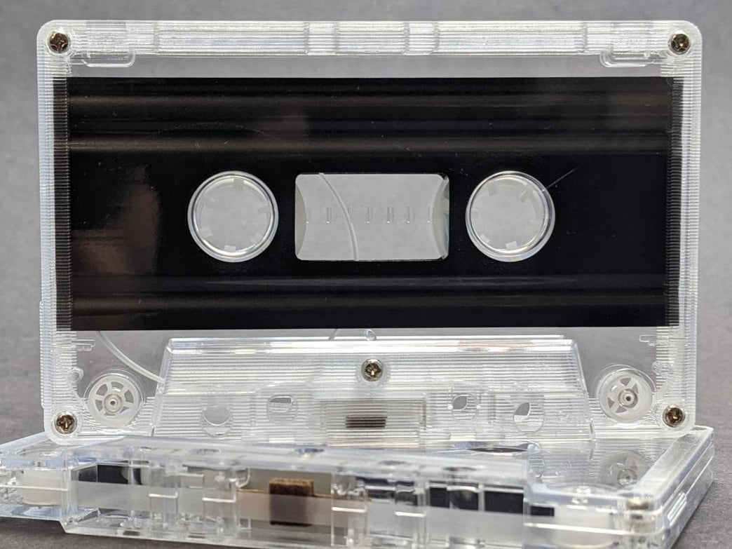 [SALE] Clear Tab In Type I Normal Bias Master Audio Cassette 5 Screws - 25 Pack