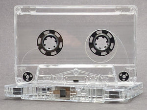 [SALE] Transparent Tab In Type I Normal Bias Master Audio Cassette Sonic Screwless - 25 Pack