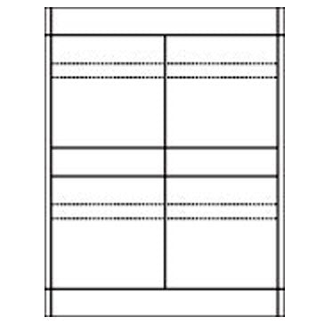 4-Up Audio Cassette 4 x 4 CaseLiner - Matte White Laser-Inkjet, 100 Sheets/ 400 Liners